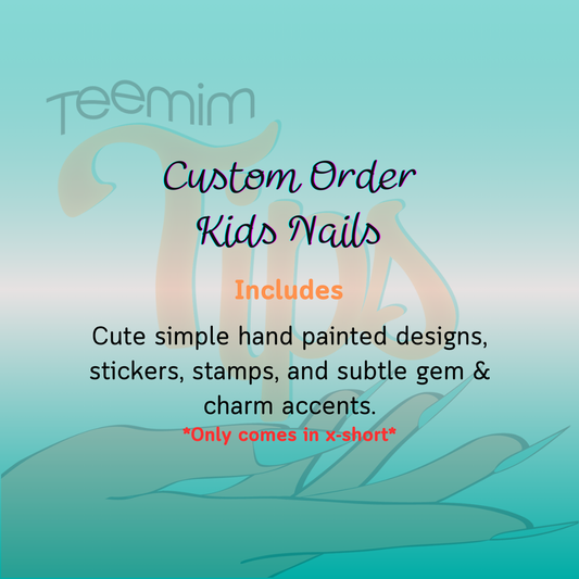 Kid Size Custom Nails